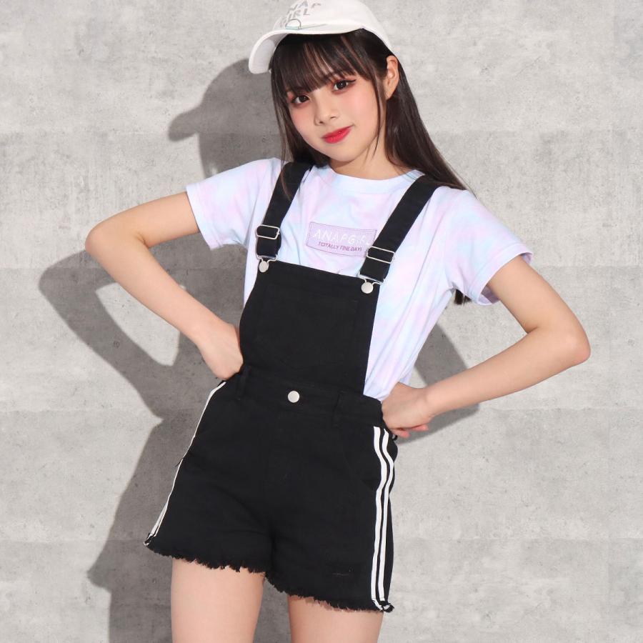 ライン入りサスペンダー付ショートパンツ Anap Girl アナップガール ワンピース Anap 通販 Paypayモール