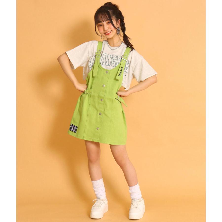 ツイルサロペワンピース Anap Girl アナップガール ワンピース Anap 通販 Yahoo ショッピング