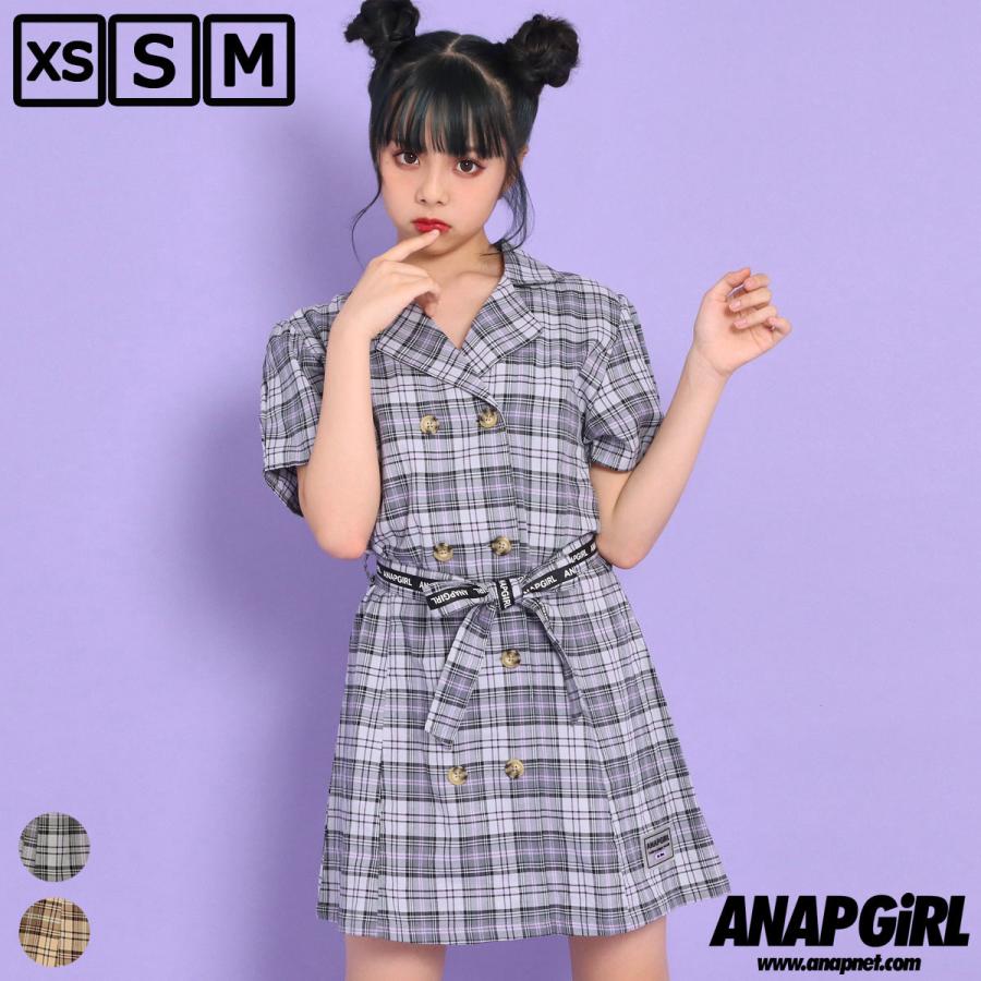 チェックシャツワンピース Anap Girl アナップガール ワンピース Anap 通販 Paypayモール