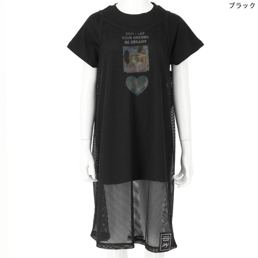 キャミソールメッシュワンピースセット ワンピース キャミ ワンピ Tシャツ ティーシャツ トップス 半袖 ティーンズ 中学生 韓国 ファッション Anap 通販 Paypayモール