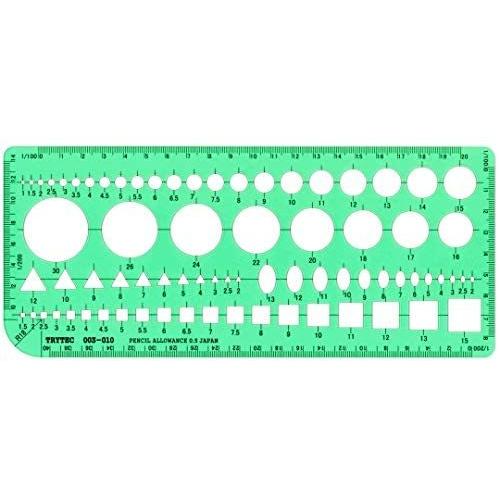 製図 建築士試験用組み合わせテンプレート定規003 010 Sina Lucius De