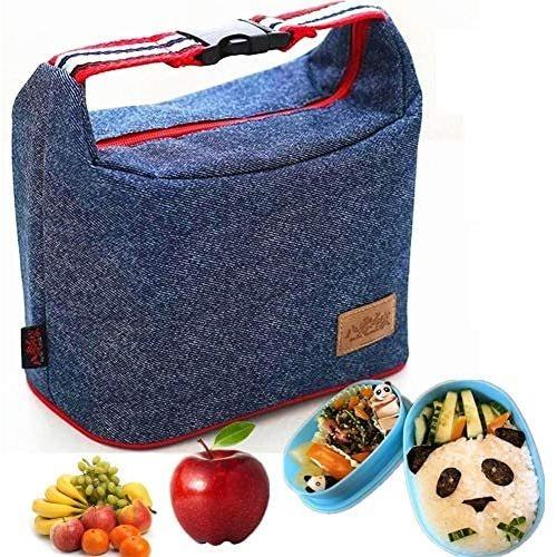 ランチバッグ 保冷バッグ デニム お弁当袋 クーラーボックス 小型 保冷 保温 ランチバッグおしゃれ トートバッグ Style1 Medium 特売