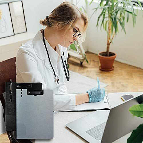 クリップボード バインダー おしゃれ 二つ折り 業務 事務用 仕事 59 以上節約 オフィス用品 横型 5色セット書類ケース