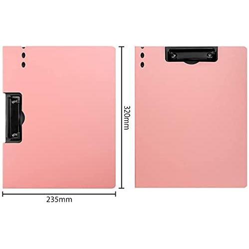 クリップボード バインダー おしゃれ 二つ折り 業務 事務用 仕事 59 以上節約 オフィス用品 横型 5色セット書類ケース