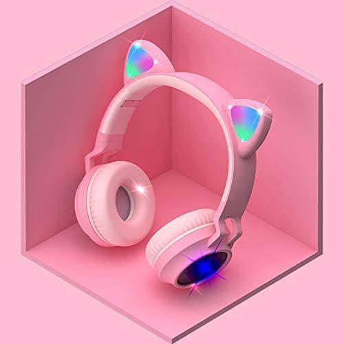 Haoyu型ヘッドセットブルートゥースイヤホン猫の耳が光る可愛い女性用ワイヤレススポーツステレオヘッドセット 猫耳ヘッドホン 5 0 ピンク Saipp Voc29j5fg アナリス 通販 Yahoo ショッピング