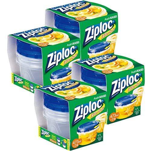 冬バーゲン 特別送料無料 ジップロック まとめ買い スクリューロック 4 X 2個 2個入 4個 473ml ガラス瓶 キャニスター Www Projectcorfu Com