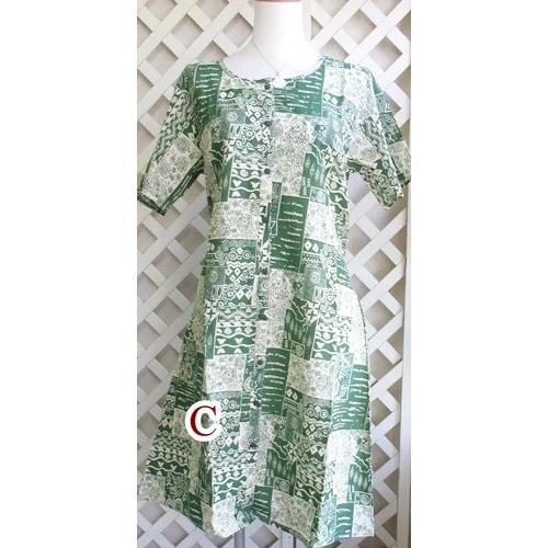 ワンピース 夏物 アッパッパー サマードレス グリーン花柄 半そで 前開き 2 6 12 和服占いインドの店アナルカリ 通販 Yahoo ショッピング