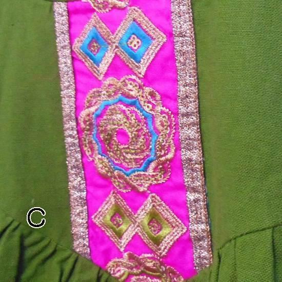 ケルト風ワンピース オーバードレス パキスタンの民族衣装風ワンピース
