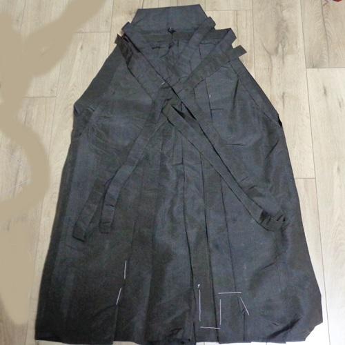 男物袴 馬乗り袴 正絹 栗色の薄い生地 5年保証 剣道合気道 侍コスプレ 武術の稽古 日舞 居合 新撰組