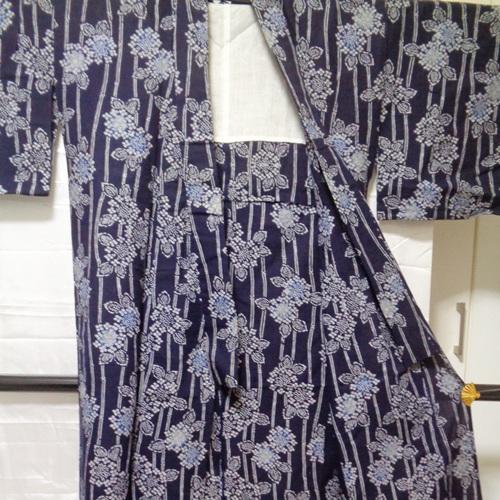 浴衣 ゆかた 中古 夏物女性用着物 ほぼ新品 藍染 幾何学模様 お祭りや花火大会 Wa27 アナルカリ 通販 Yahoo ショッピング