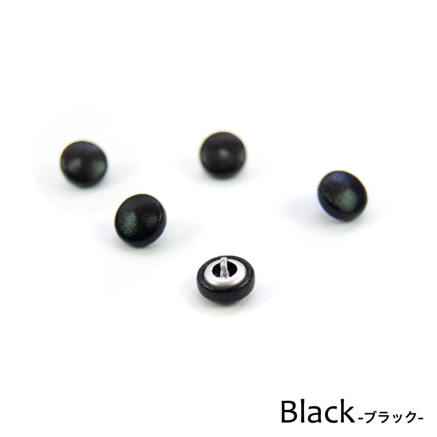 本革を使用した上品なくるみボタン5個セット 【サイズ10mm】 / 牛革 / レザー |  | 06