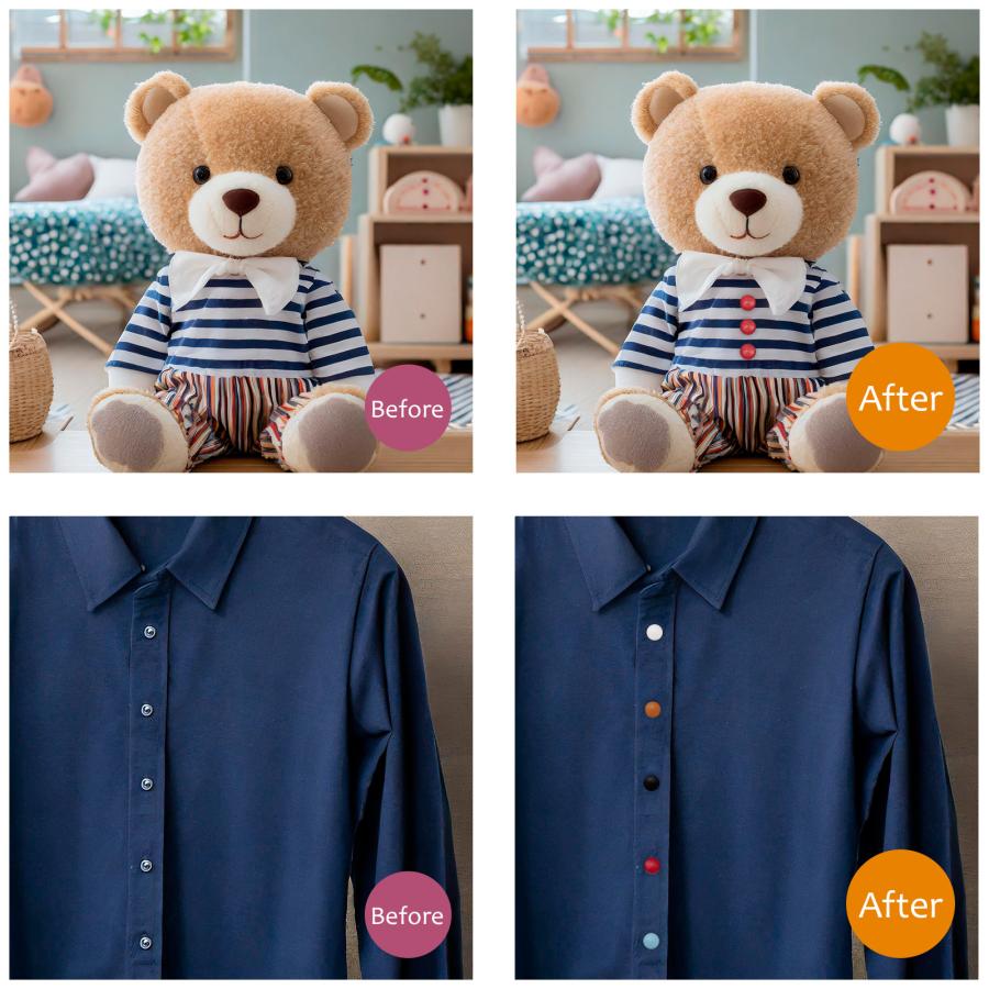 本革を使用した上品なくるみボタン5個セット 【サイズ12mm】 / 牛革 / レザー |  | 01