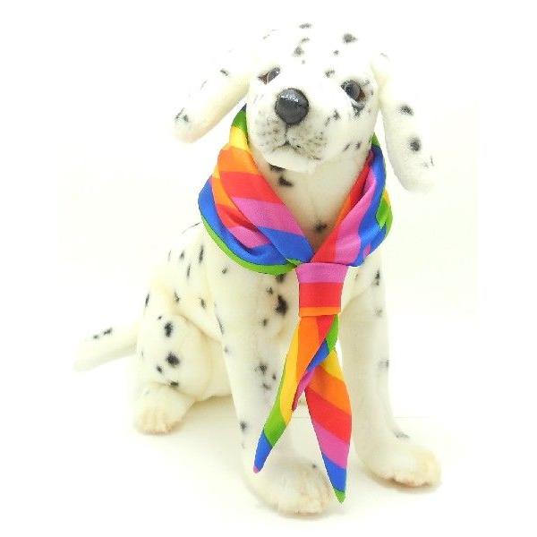 犬のスカーフ レインボーストライプ　フリー（小） ペット用品 ペット服 ドッグウェア 小型犬・中型犬｜ancello