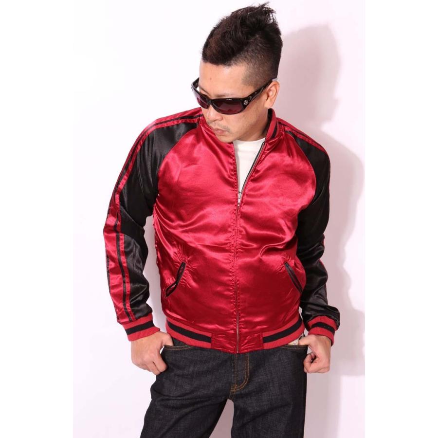 ジャパネスク スカル 髑髏 和柄 リバーシブルスカジャン 3rsj-009