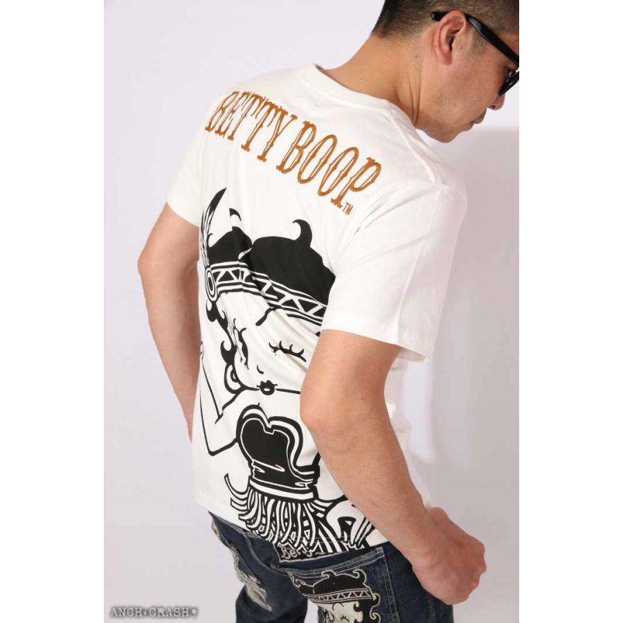 24h限定P最大16倍!5/12pm23:59迄 The BRAVE-MAN ベティブープ 半袖 Tシャツ BBB-2118 ブレイブマン BETTY BOOP 刺繍 ベティちゃん｜anch-crash｜07