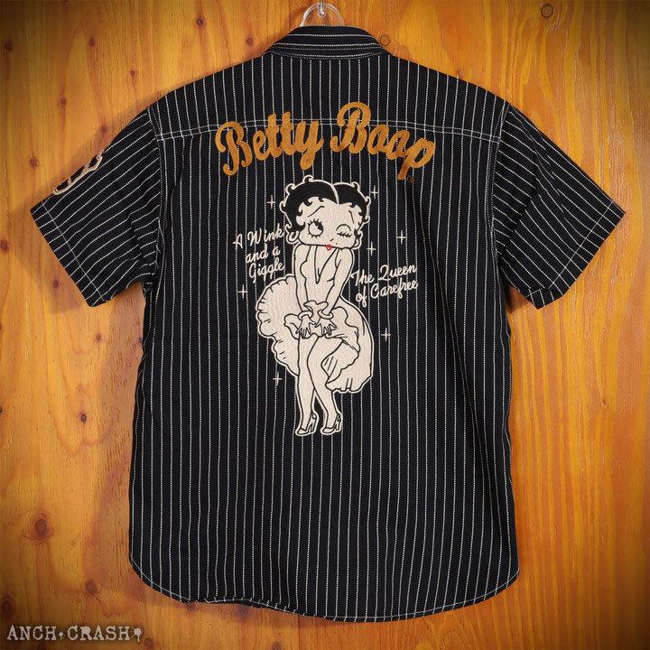 ベティちゃん　BETTY BOOP レア　デニムシャツ 90s betty boop ベティちゃん デニムシャツ ヴィンテージ セレブ