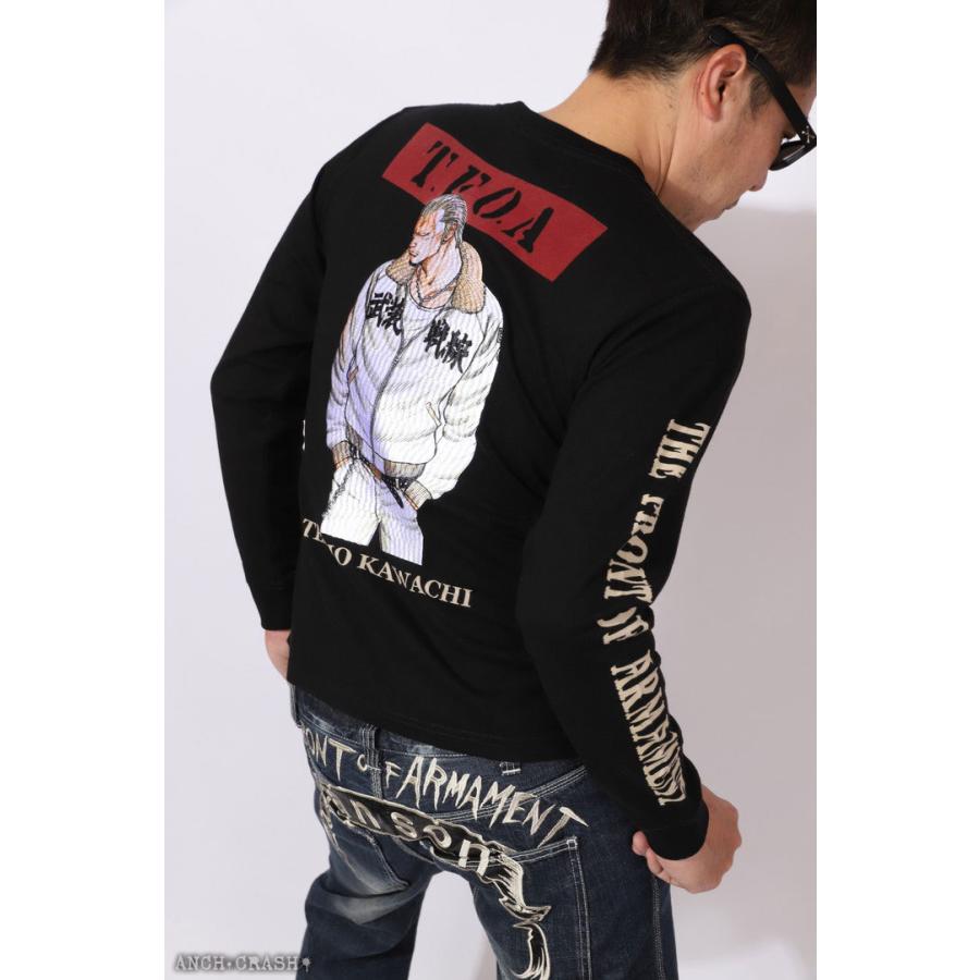 CROWS クローズ WORST T.F.O.A 武装戦線 河内鉄生 ロンT CRLT CROWS クローズ WORST T.F.O.A 武装戦線 河内鉄生 ロンT CRLT