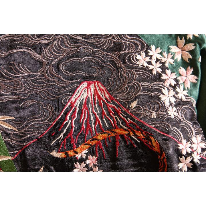24h限定pMAX13.5倍!6/4pm25:59迄 satori さとり 和柄 刺繍 スカジャン GSJR-017の画像