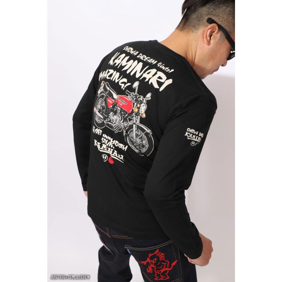 本日最終日P最大22倍!11/30pm23:59迄 在庫限りセール SALE 40%off カミナリ おお400 ロンT KMLT-218 エフ商会 長袖 Tシャツ ご奉仕品の為返品交換不可 |  | 08