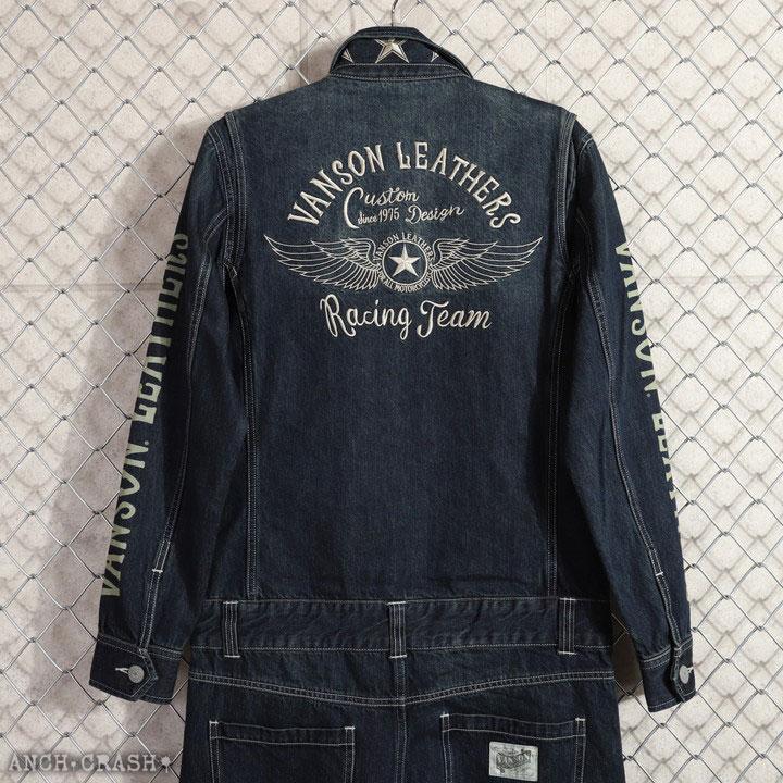 VANSON（バンソン） オールインワン デニム つなぎ flying star NVAO