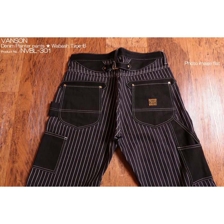VANSON（バンソン） デニム ペインターパンツ NVBL-301 ウォバッシュ