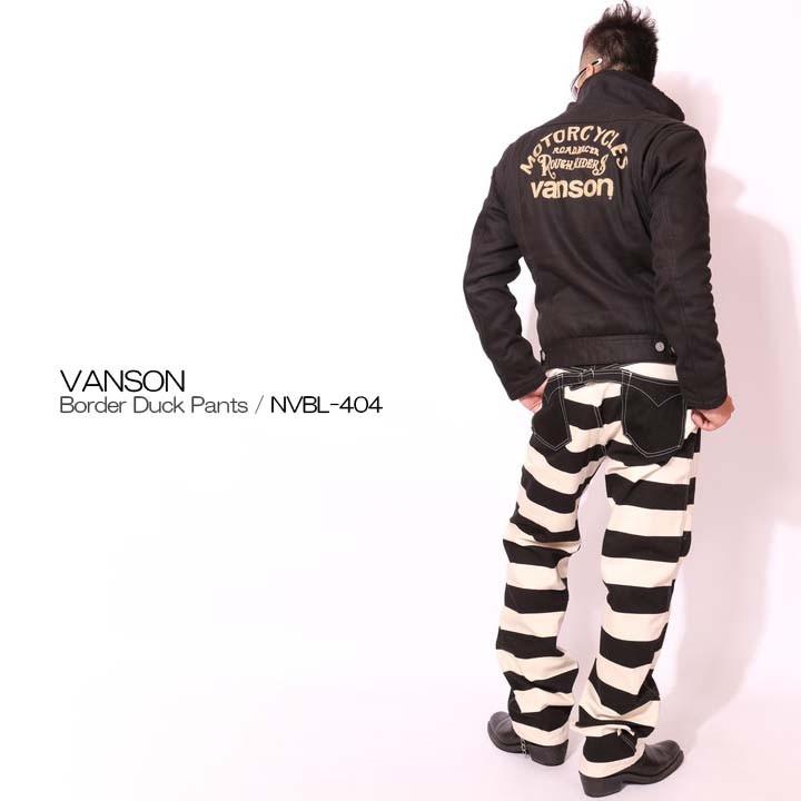 VANSON（バンソン） 48h限定P最大17倍!2/23pm23:59迄 ボーダー ダック