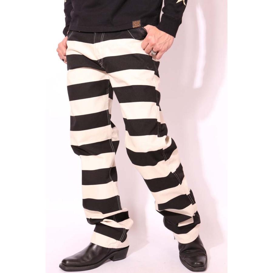 バンソン VANSON ボーダー ダック パンツ NVBL-404 ボトムス : nvbl 