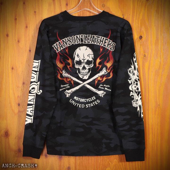 24h限定P最大10.3倍!8/3pm23:59迄 VANSON バンソン スカル×ボーン ロン