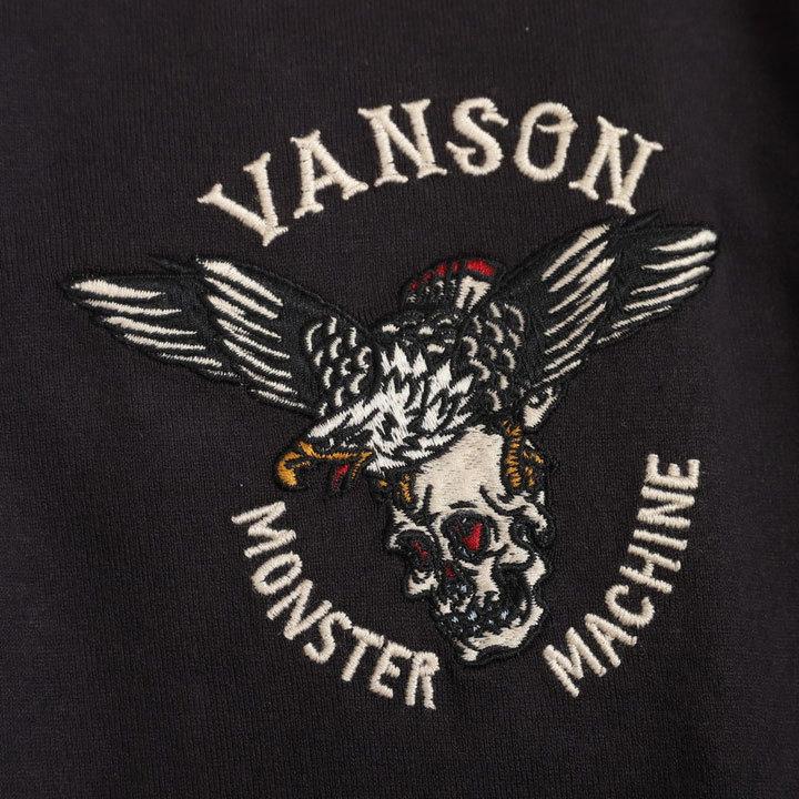 VANSON バンソン イーグル×スカル 半袖 Tシャツ NVST-2214 刺繍｜anch-crash｜17