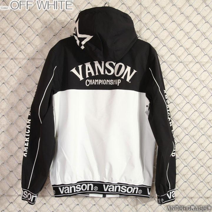 24h限定pMAX17倍!5/2pm23:59迄 当店別注!バンソン VANSON 二層ストレッチ ZIPパーカー NVSZ-2002 刺繍_10