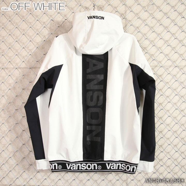 24h限定pMAX17倍!5/2pm23:59迄 当店別注!VANSON バンソン 三層ストレッチパーカー NVSZ-2102 刺繍 高耐水 高撥水_19