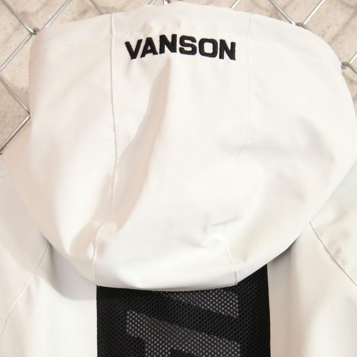 24h限定pMAX17倍!5/2pm23:59迄 当店別注!VANSON バンソン 三層ストレッチパーカー NVSZ-2102 刺繍 高耐水 高撥水_20