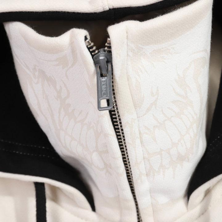 24h限定pMAX17倍!5/2pm23:59迄 VANSON バンソン ボーン スタンドカラーパーカー NVSZ-2211 裏毛 刺繍 サムホール_16