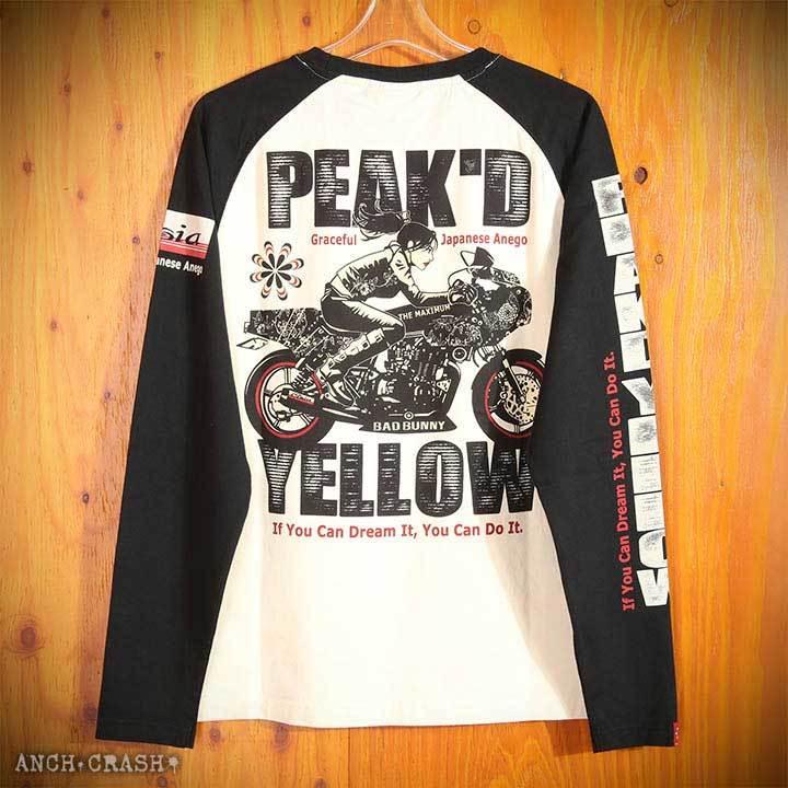 24h限定P最大16倍!5/12pm23:59迄 PEAK'D YELLOW BIKE ロンＴ PYLT-223 長袖 Tシャツ ロングTシャツ ピークドイエロー エフ商会｜anch-crash｜21