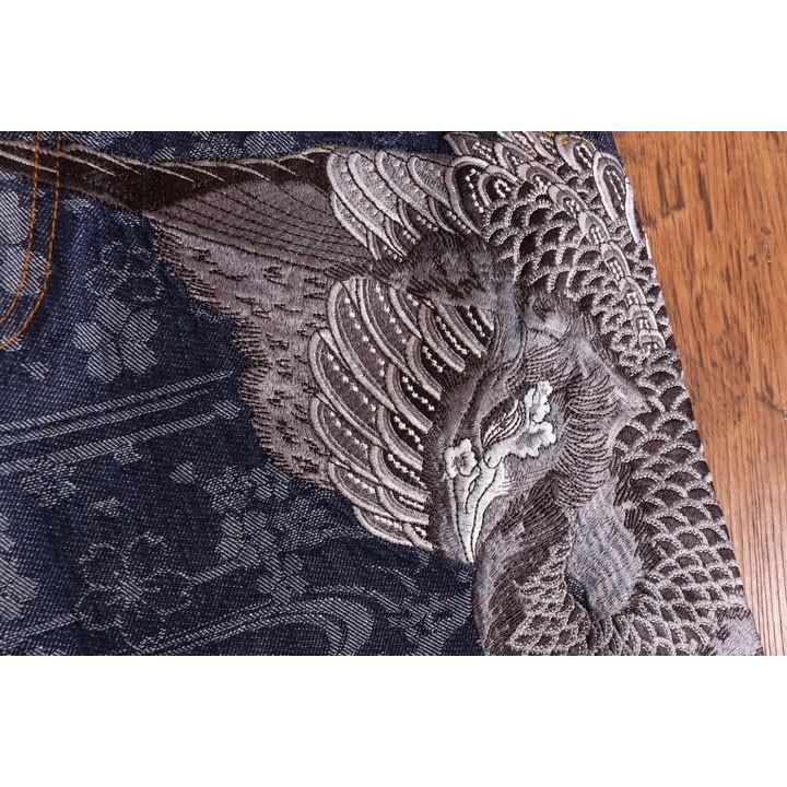 年末年始も毎日出荷】花旅楽団スクリプト 鳳凰刺繍 和柄 流水桜