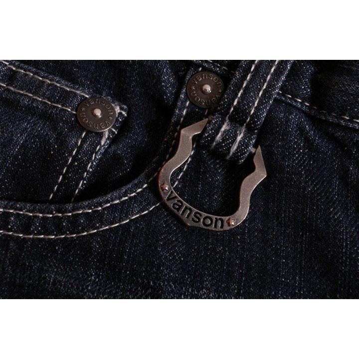 VANSON（バンソン） スカル ウィング 刺繍 USED加工 デニム SP-B-14