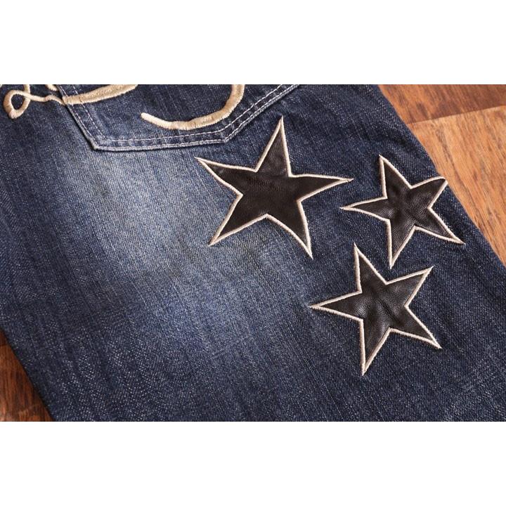 VANSON（バンソン） エンブレム ウィング 刺繍 USED加工 デニム SP-B