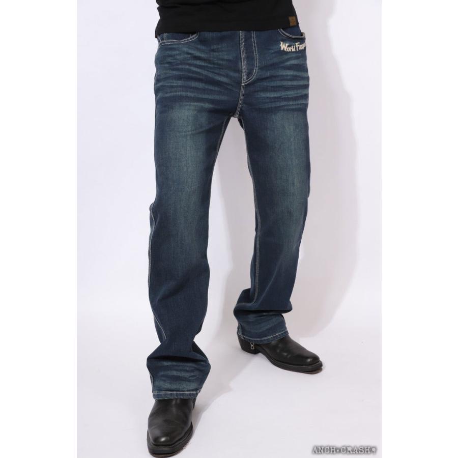 VANSON（バンソン） イーグル 刺繍 ストレッチ デニムパンツ SP-B-30