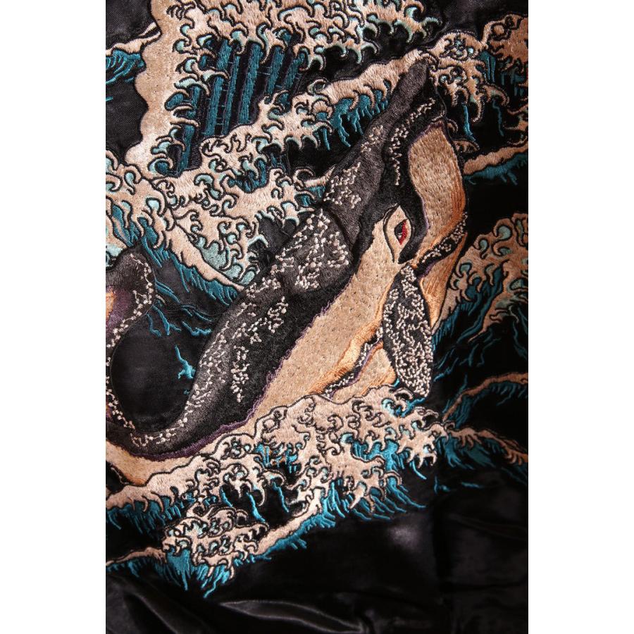 24h限定P最大16倍!1/5pm23:59迄 花旅楽団SCRIPT 波鯨柄 刺繍 和柄