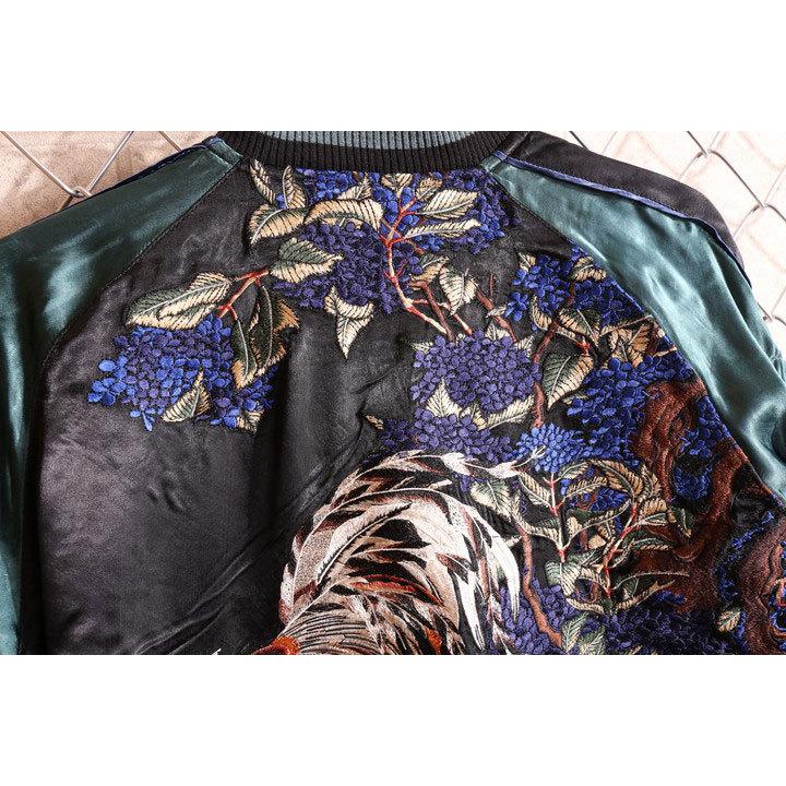 24h限定P最大12倍!12/2pm23:59迄 花旅楽団SCRIPT 鶏と紫陽花 刺繍 和柄