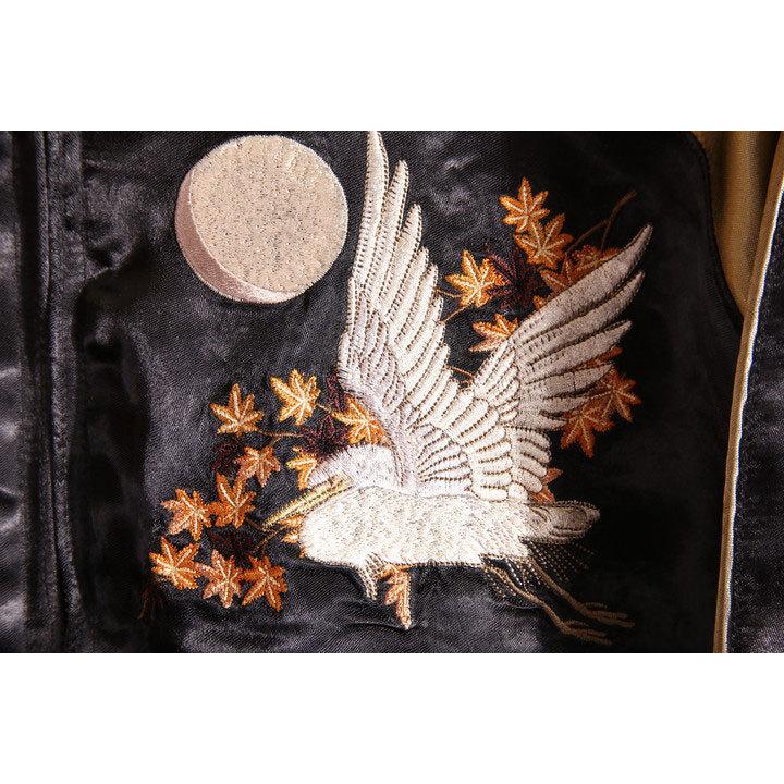 24h限定P最大16倍!1/5pm23:59迄 花旅楽団SCRIPT 紅葉と鷺 刺繍 和柄