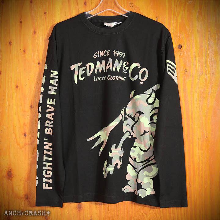 TEDMAN カモフラテッドマン ロンT TDLS-344 エフ商会 長袖Tシャツ｜anch-crash｜08