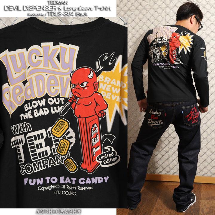 24h限定P最大12倍!5/22pm01:59迄 TEDMAN テッドマン DEVIL DISPENSER ロンT TDLS-354 エフ商会 長袖Tシャツ｜anch-crash｜10