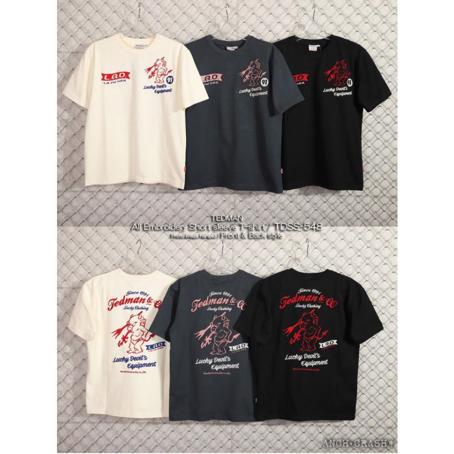 TEDMAN（テッドマン） 24h限定P最大17倍!1/4pm23:59迄 総刺繍 半袖 T