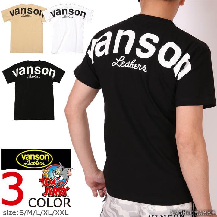 （10）VANSON トムとジェリー 半袖シャツ　黒 10）VANSON トムとジェリー 半袖シャツ - うちなーらいふ