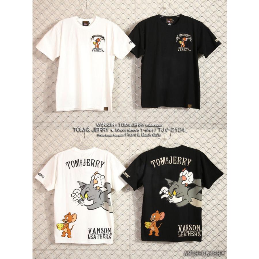 Vanson トムとジェリー コラボ ベア天 半袖tシャツ Tjv 2124 バンソン Tom And Jerry 刺繍 Tjv 2124 Anch Crash 通販 Yahoo ショッピング