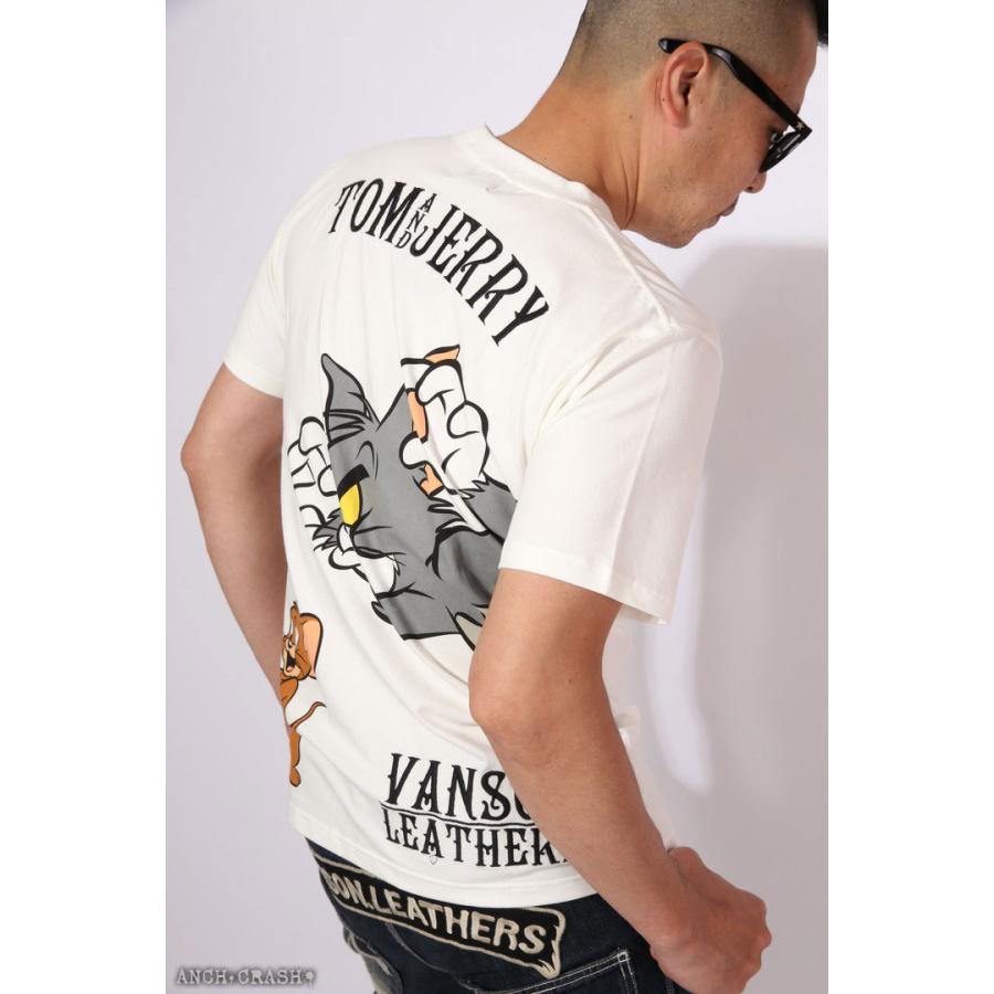 Vanson トムとジェリー コラボ ベア天 半袖tシャツ Tjv 2124 バンソン Tom And Jerry 刺繍 Tjv 2124 Anch Crash 通販 Yahoo ショッピング