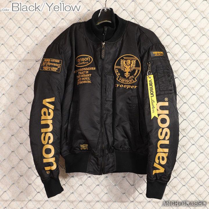 VANSON バンソン MA-1 ライダースジャケット TVS2107W 透湿防水 VANSON バンソン MA-1 ライダースジャケット TVS2107W 透湿防水