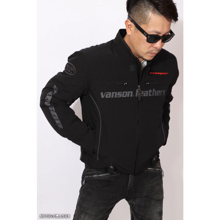 VANSON（バンソン） ストレッチ ライダースジャケット TVS2109W 透湿