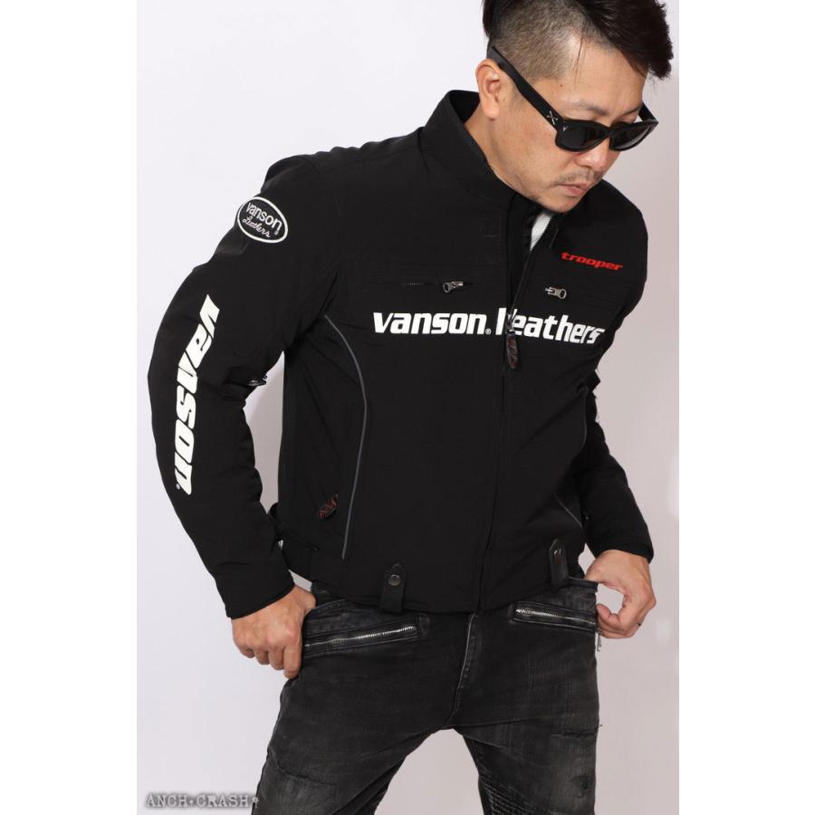 VANSON（バンソン） ストレッチ ライダースジャケット TVS2109W 透湿